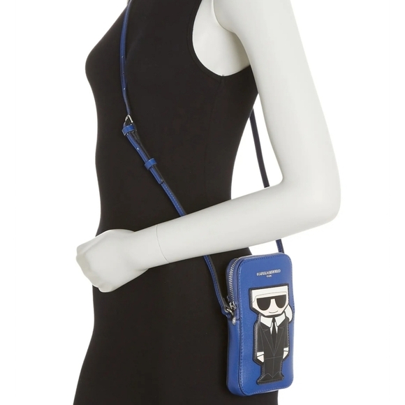 KARL LAGERFELD PARIS Maybelle Logo Crossbody Bag Cobalt - Picture 2 of 16